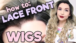 HOW TO LACE FRONT WIGS  Alexas Wig Series 6 [upl. by Brigette]