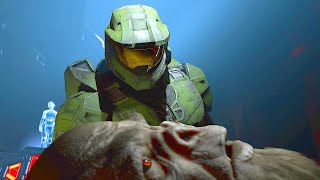 Master Chief Shows Compassion To His Enemy Escharum Scene  Halo Infinite [upl. by Onimixam]