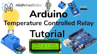 Controlling a Relay using Temperature Temperature Controlled Relay with Thermocouple Arduino LCD [upl. by Searle698]