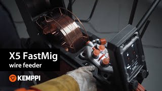 How to install X5 FastMig wire feeder [upl. by Ahseiyt534]