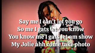 Khaid  Jolie lyrics video lyrics [upl. by Carnay]