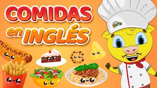 Comida en Inglés  Los Alimentos en Inglés  Aprender Inglês [upl. by Yemaj]