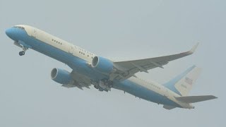 US Air Force VC32A push back start up taxi and take off at ZRH [upl. by Meghann]