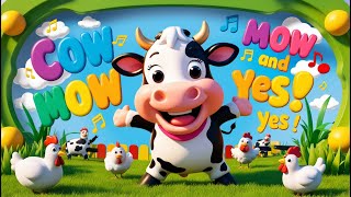 Cow Moo Moo Rhyme for Kids  Fun Farm Animal Sounds amp Educational Song for Toddlers [upl. by Biancha]