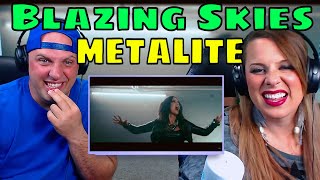 reaction to METALITE  Blazing Skies 2023  Official Music Video  THE WOLF HUNTERZ REACTIONS [upl. by Eittol]