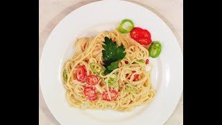 Pasta with Yogurt Sauce Recipe  Easy and Healthy Cold Snack and Breakfast [upl. by Iidnarb]