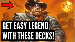 The 5 BEST DECKS to get LEGEND in Standard and Wild in Showdown in the Badlands [upl. by Champaigne490]