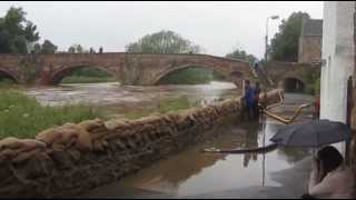 River Tyne in Flood at Haddington [upl. by Erimahs]