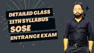 Detailed Syllabus for SOSE Entrance exam PCM amp PCB soseentranceexamdetails [upl. by Ayila619]