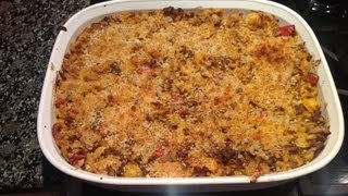 Crème Fraiche Beef Pasta Casserole  A Simple Quick Recipe from bakeyourwaykitchen [upl. by Birk]