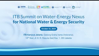 Summit on WaterEnergy Nexus for National Water amp Energy Security [upl. by Radmen135]