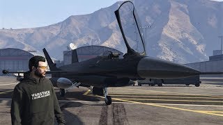 The P996 LAZER Jet Fighter Our Detailed Review amp Customization  Lets Play GTA5 Online HD E346 [upl. by Leirvag]