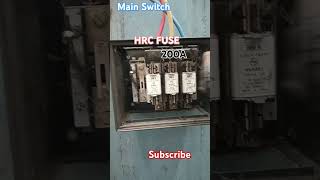 Main switch with HRC fuse Basic electrial maintenance switch fuse [upl. by Livy232]