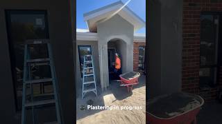 🎥Plastering to front elevation constructionworkworkinprogressworktimehousebuilderssupervisor [upl. by Lais]