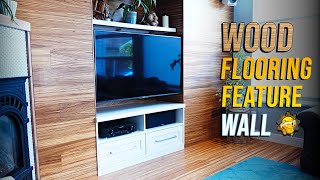 How To Install a Wood Flooring Feature Wall [upl. by Eanad]