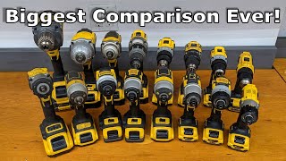 DeWalt Comparison Part 2  Impact Wrench vs Impact Driver vs Drill vs Screwdriver [upl. by Annecorinne331]