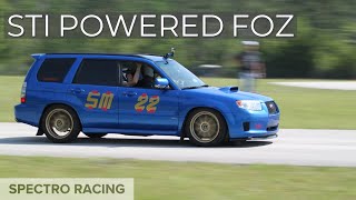 Subaru Forester STI swap Walk around rev Autocross run [upl. by Leira]