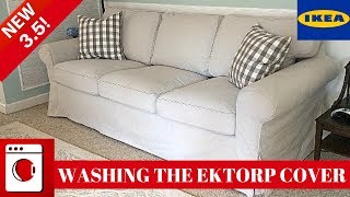 WASHING THE IKEA EKTORP 35 COVER  KID AND PET FRIENDLY COUCH [upl. by Wilmott]