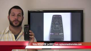 Vizio M550VSE Smart TV Remote Control with Apps amp MGO PN XRT302  ReplacementRemotescom [upl. by Onibas]