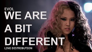 EVOL  WE ARE A BIT DIFFERENT  LINE DISTRIBUTION [upl. by Kieger]