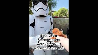 First Order Stormtroopers STUNNED when they saw this disney themepark starwars stormtrooper [upl. by Attiuqahs818]