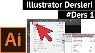 ILLUSTRATORDE YENİ DOSYA AÇMAK  Illustrator CC Dersleri [upl. by Cinnamon]