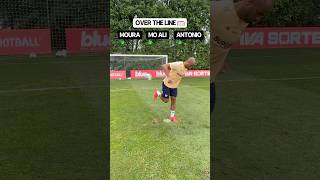 Cross the line challenge vs Lucas Moura amp Antonio 🇧🇷 [upl. by Aidul]