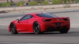 Red Ferrari 458 Italia Racing [upl. by Neelhtakyram]