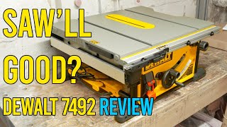 Dewalt table saw review  RotarySMP [upl. by Shem]