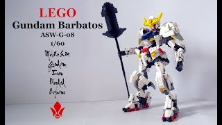 MOC  LEGO Gundam Barbatos all6forms ASWG08 160  Mobile Suit Gundam IRONBLOODED ORPHANS [upl. by Ahtiuqal]