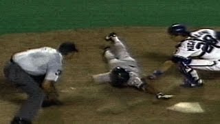 BOSKC Bo Jackson throws out Marty Barrett at home [upl. by Anahsohs580]