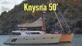 Knysna 500 Catamaran Review Would it be a good liveaboard circumnavigation sailboat Ep153 [upl. by Salter]