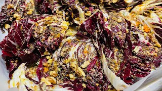 Radicchio al forno con noci panatura croccante e scorza d’arancia ￼ [upl. by Anuait]