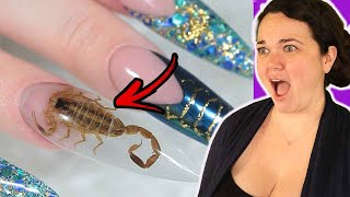 LIVE INSECTS In Nail Art [upl. by Fleece427]