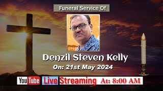 Funeral Service Of quotDenzil Steven Kellyquot [upl. by Akimihs148]