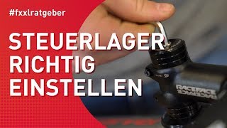 Lagerspiel am AheadSteuersatz richtig einstellen [upl. by Terri]