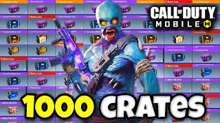 UNBOXING 1000 CRATES in COD MOBILE 🤯 [upl. by Arluene]