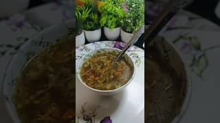 Veg manchow soup 🍲food youtubeshorts viralvideo foryou [upl. by Turoff]