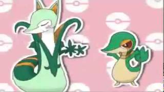 Serperior amp Snivy ❤ Caramelldansen pokemon black amp white [upl. by Moskow]