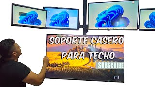 soporte casero para TV en techos [upl. by Mert]