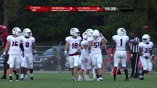 Hebron Christian Academy vs Clinch County HS Football 82319 [upl. by Eveiveneg778]