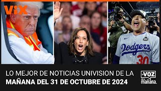 Lo mejor de Noticias Univision de la mañana  jueves 31 de octubre de 2024 [upl. by Niehaus748]