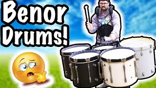 I made a set of TENOR DRUMS out of BASS DRUMS Benor Drums [upl. by Bolte]