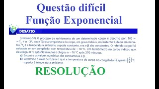 Resolução  DESAFIO DIFÍCIL  Função Exponencial UNICAMP [upl. by Kristof]