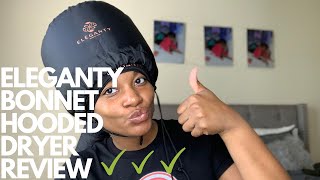 The BEST Natural Hair Dryer Eleganty Soft Bonnet Hooded Dryer Review [upl. by Mccartan481]