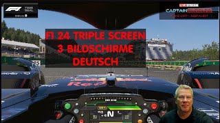 F1 24 Triple Screen  3 Bildschirme  Deutsch [upl. by Lanza]