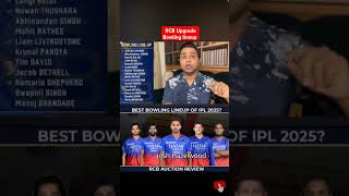 RCB Upgrade Bowling Lineup shorts shortvideo rcb rcbfans akashvani akashchopra [upl. by Eisteb]