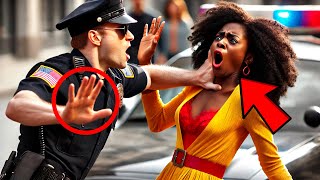 Racist Cop Slaps Black Woman 3 Minutes Later Her FBI Husbands Revenge Is BRUTAL [upl. by Goldston559]