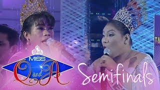 Its Showtime Miss Q amp A Semifinals Elsa Droga vs Melanie Kalalabsatan  Di Ba Teh Ganern [upl. by Pentha387]