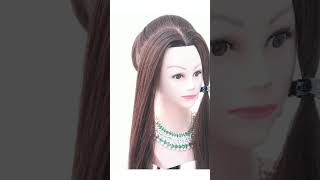 easy juda hairstyle for durga pooja bunhairstyle hairstyle [upl. by Rome]